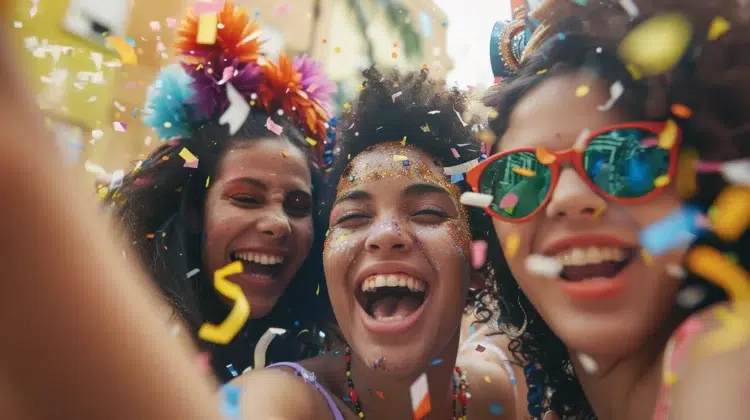 Fevereiro 2026: confira datas de carnaval, feriados e pontos facultativos 1 Grupo de foliões comemora o Carnaval nas ruas enquanto regras de trabalho geram dúvidas sobre folga.