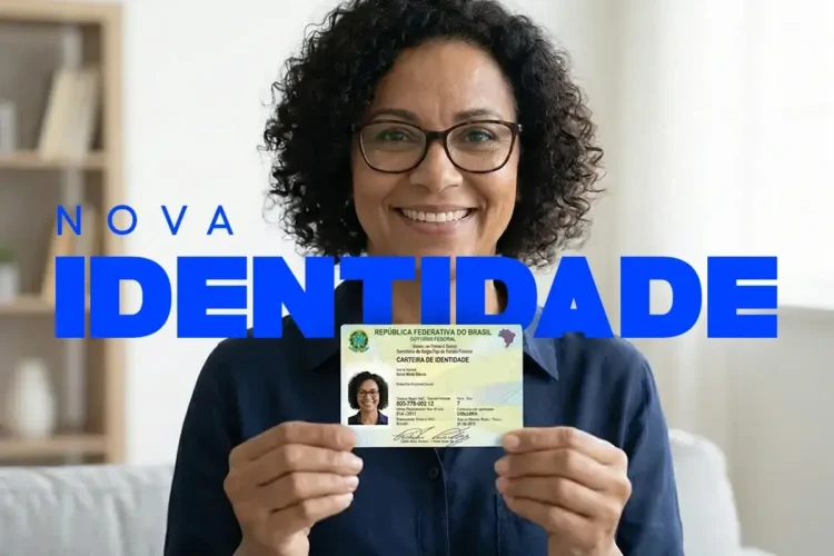 RG antigo em viagens internacionais: o que a nova lei determina para 2026 1 Pessoa segurando a nova Carteira de Identidade Nacional (CIN), o documento oficial exigido para embarques internacionais.