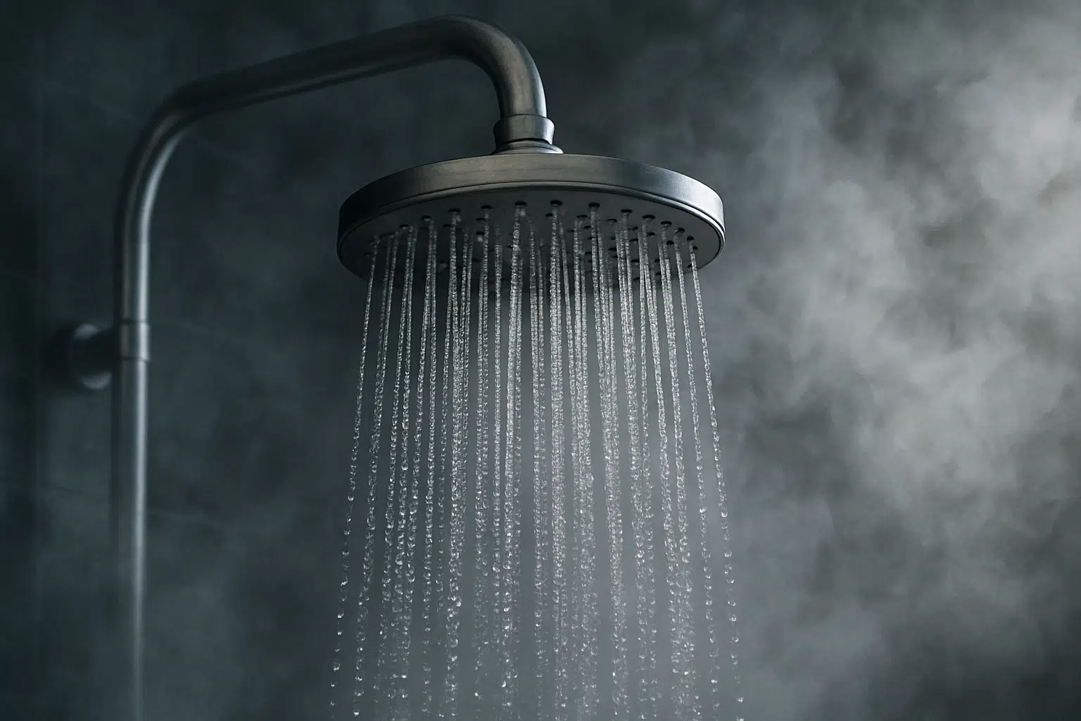 Sua conta de energia está sempre alta? Veja maneiras de economizar ao utilizar seus eletrônicos 2 Chuveiro moderno ligado com água caindo.