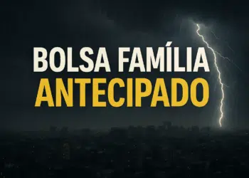Bolsa Família antecipado com fundo de tempestade.