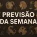 Previsão da semana com símbolos dos signos do zodíaco