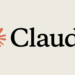 Logotipo da inteligência artificial Claude, composto por um ícone de estrela estilizada em tom terracota ao lado do nome "Claude" em fonte preta, sobre um fundo bege claro.